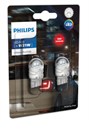 Philips Ultinon Pro3100 LED Pære W21W Rød (2 stk)